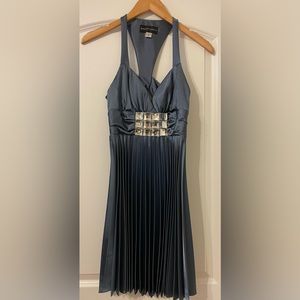 Jessica McClintock Blue pleated formal dress Size 4
